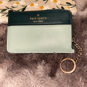 Kate Spade Mint medium L Card Holder Wallet